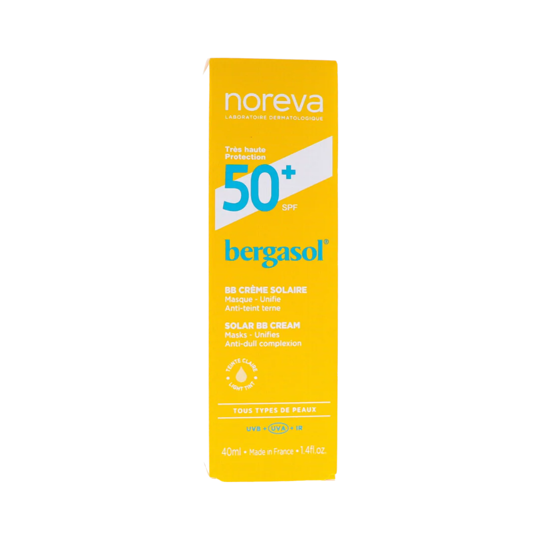 Bergasol SPF 50+ Crème Fluide Invisible - Traitement Chute de Cheveux Mo