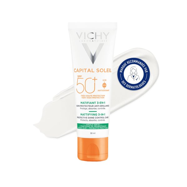 capital soleil Matifiant 3-en-1 SPF 50+