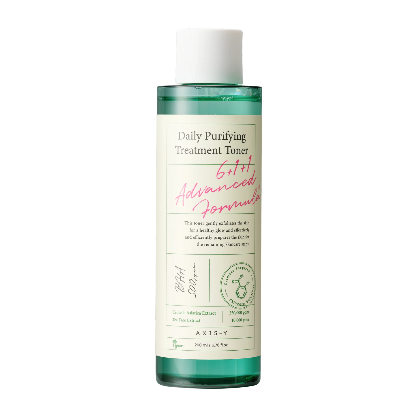 Daily Purifying Treatment Toner BHA 500ppm, Centella Asiatica + Tea Tree Extract