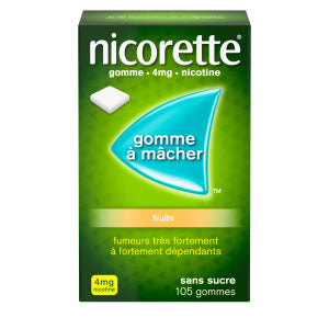 Gomme à Mâcher - 4 mg Nicotine (Fruits)