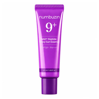 No.9+ NAD+ Peptides Dewy Sun Essence For All Skin Types, SPF50+ PA++++
