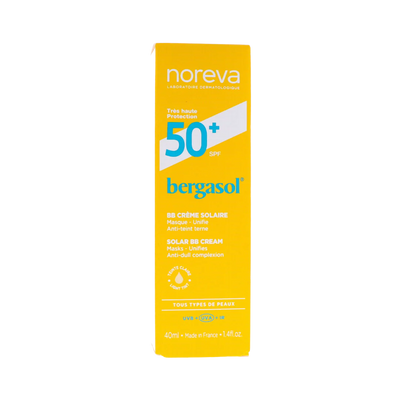 Bergasol SPF 50+ Crème Fluide Invisible - Traitement Chute de Cheveux Mo