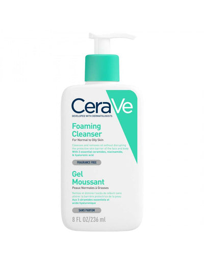 gel moussant peaux normales a grasses 236 ml