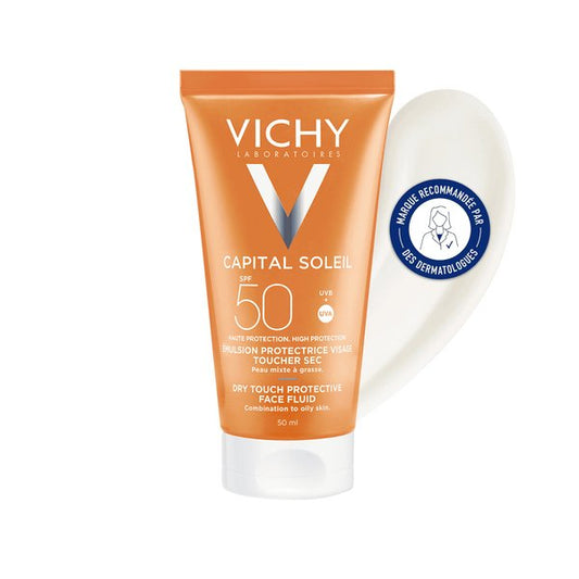 capital soleil Emulsion anti-brillance toucher sec SPF50