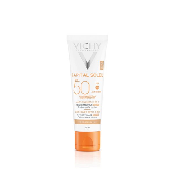 capital soleil +Soin anti-taches teinté 3-en-1 SPF 50
