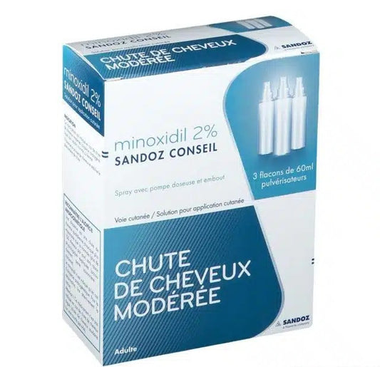 Sandoz Minoxidil 2 %, solution pour application cutanée