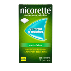 Gomme à Mâcher - 4 mg Nicotine (Menthe Fraîche)
