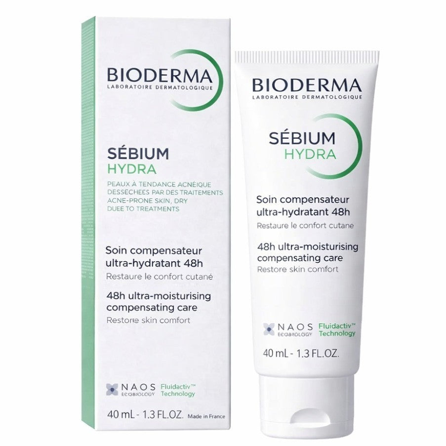 Sébium Hydra ,48h ultra-moisturising compensating care, acne-prone skin dry due to treatments