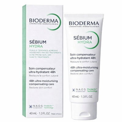 Sébium Hydra ,48h ultra-moisturising compensating care, acne-prone skin dry due to treatments