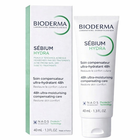 Sébium Hydra ,48h ultra-moisturising compensating care, acne-prone skin dry due to treatments