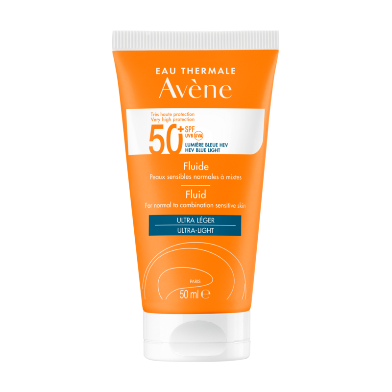 Soins solaires - Peaux sensibles fluide  normales a mixtes