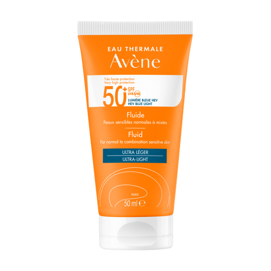 Soins solaires - Peaux sensibles fluide  normales a mixtes